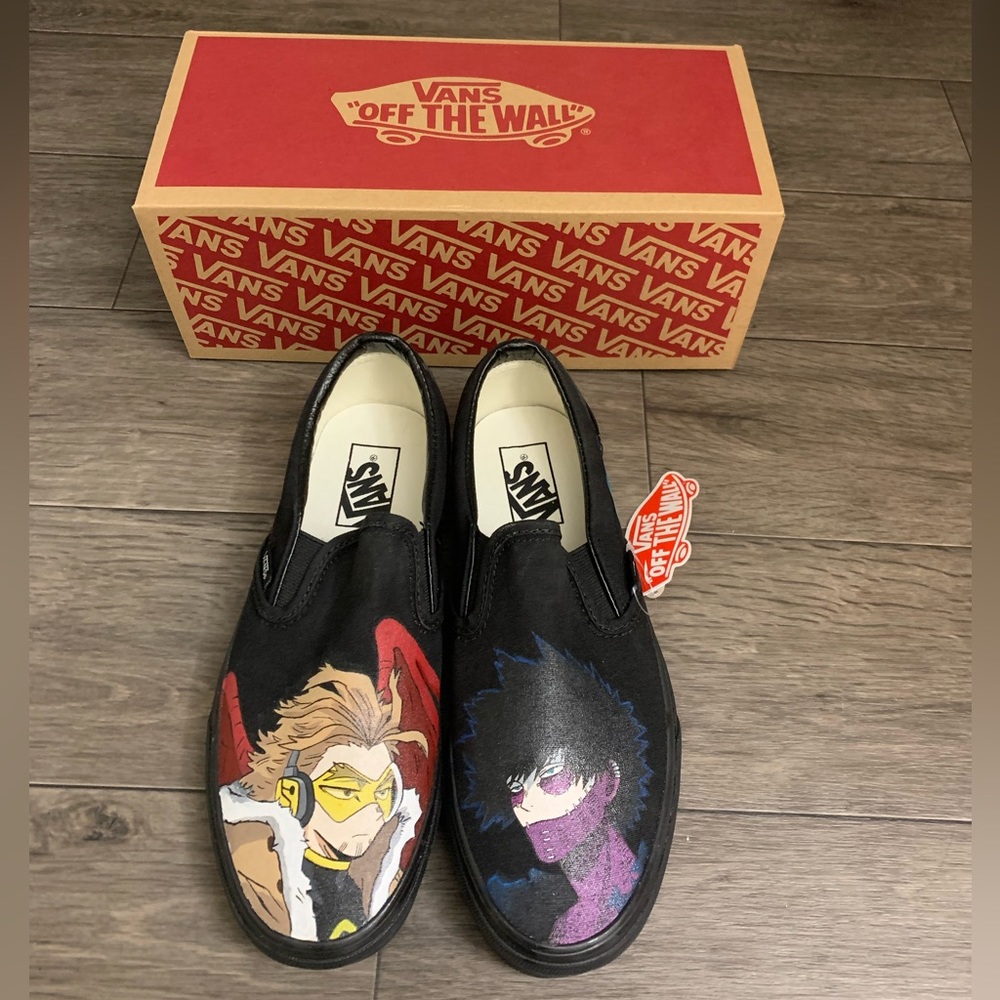 Size 9 (men’s) and size 7 1/2 (women’s) Slip-On Vans!